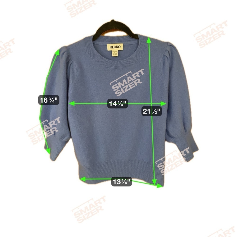 Filoro Puff Sleeve 100% Cashmere Sweater - Picture 5 of 5